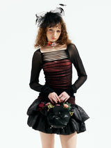 Emoha Double Layer Ballet Punk Skirt