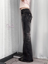 Dark Wash Flared Jeans 