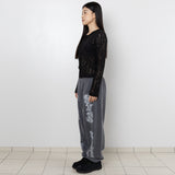 レース ボーン スウェットパンツ - チャコール