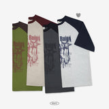 O-ring Color Raglan Short Sleeve T-shirt