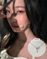 [fromis_9 Baek Jiheon Necklace] ムーンライトティアドロップカラーボーンネックレス