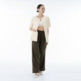 Soil stripe pants (charcoal)