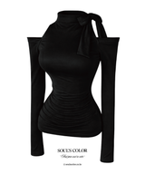 Lorena Shirring Tie Top (3color)