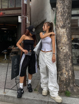 ラッシュトラックラインバミューダスウェットパンツ