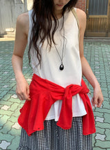 シャーマロンヴィンテージストーンロングネックレス