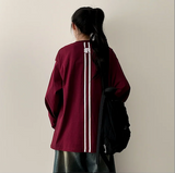 Football Two-Line Loose Fit Sweatshirt