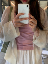 dot phonecase 半透明ドット柄ケース パープル