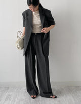 Florence Two Tuck Wide Slacks