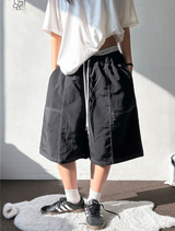 Bati Nylon Stitch Keyring Point Short Bermuda Shorts 3 Colors