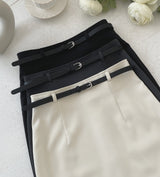 ビリー スリット Hライン ロングスカート(Belt Set)