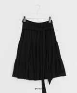 Kovinen Tiered Shirring Long Skirt
