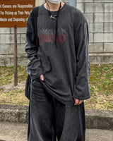 クルー トラック ピグメント ロングスリーブ Tシャツ