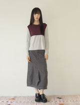 ソフト ポケット スカート(GREY)