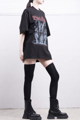 (Unisex) ラジエルプリントオーバーフィットTシャツ
