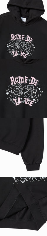 25FW WOMAN HAND SKETCH CROP HOODIE DARK BROWN