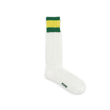 Knit Stripe Socks Green Yellow