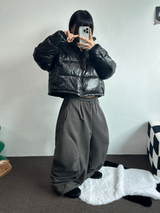 サイドプリーツパラシュートストリングバルーンパンツ🩶🖤🤍 - 3カラー