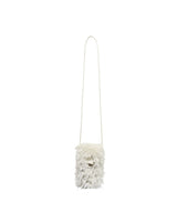 Chewy Shearling Fur Toggle Crossbody Bag