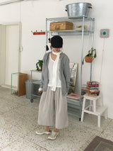 Chloe Button Roll Up 3/4 sleeve 2-Way Vneck (5c)