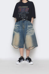 ビンテージハーフデニムパンツ