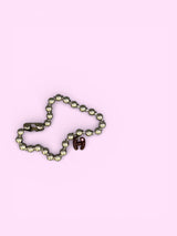 "H"DARK PEACH CRUSH(custom necklace)カスタムネックレス*金属アレルギー対応