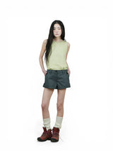 ORIENTAL SLEEVELESS BLOUSE (LIME)