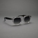 Vatic Vintage Optical Soto Crystal Pure / Black 8mm Thick-cut acetate frame glasses