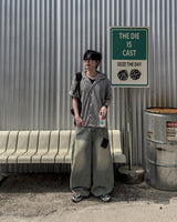 Clear Balloon Denim Pants