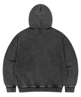 ウォッシュドカットオフアップリケフードジップアップ