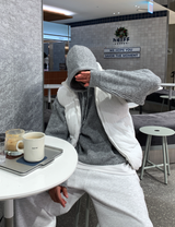  Sydney Heavy Duty Wool Blend Overfit Knit Hoodie