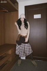Velvet Collar Slim Round Zip-Up
