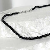 artificial beads necklace_black L