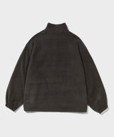 Fleece Button Anorak Ash Brown