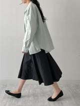 Pastel Poplin Cotton Over Fit Shirt