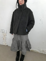 Le Hairi Half-Neck Quilted Coat (2 Colors)