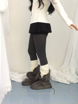 Pleated Layer Skirt Pants