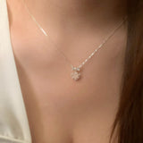silver heart necklace