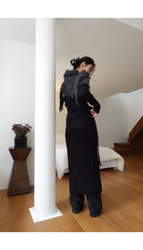 vase knit wrap skirt (2C)