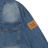 ALYTH ROLL UP DENIM SHIRT UNISEX (2Color)