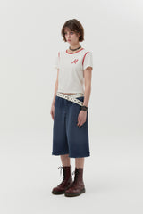 GRAPHIC RINGER T-SHIRT [WHITE]