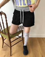 Peton Two-Pocket Roll-Up Shorts