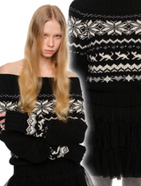 IN STOCK | BLACK TANA OFF SHOULDER KNIT TOP – 3COLORS