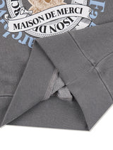 Women's Bear Friends Pigment Smokey Cropped Sweatshirt Light Gray (FCF1TS206W)