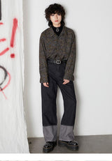 Japanese-style retro loose long-sleeved floral shirt