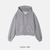 リズクロッピードジップフーディー (3color)