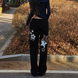 Check Star Wide Pants - 2COLOR
