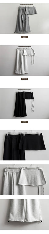 Elo ストリング ラップスカート バンドウエストパンツ