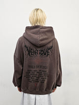 VENTIQUE ピグメントワールドツアーフーディー 3colors