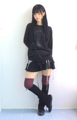 ビンテージキャットレタリングTシャツ