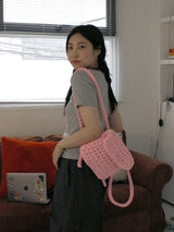 chunky backpack (pink)